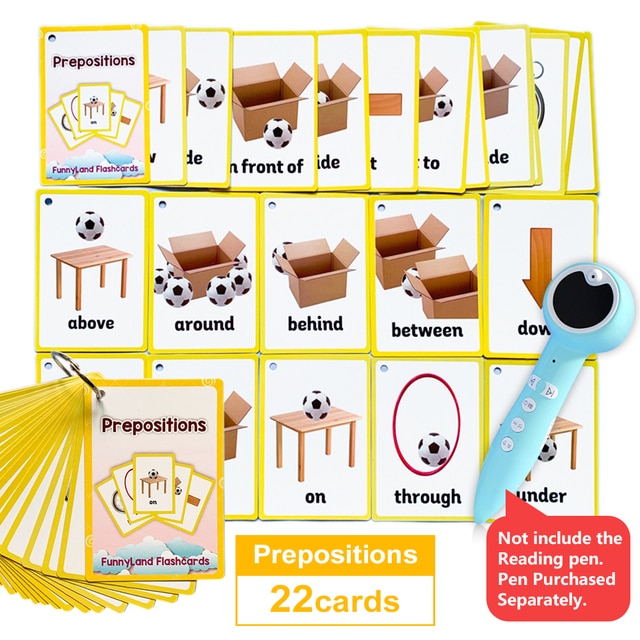 Kids Montessori Baby Learn English Word Card Flashcards Cognitive Educational Toys