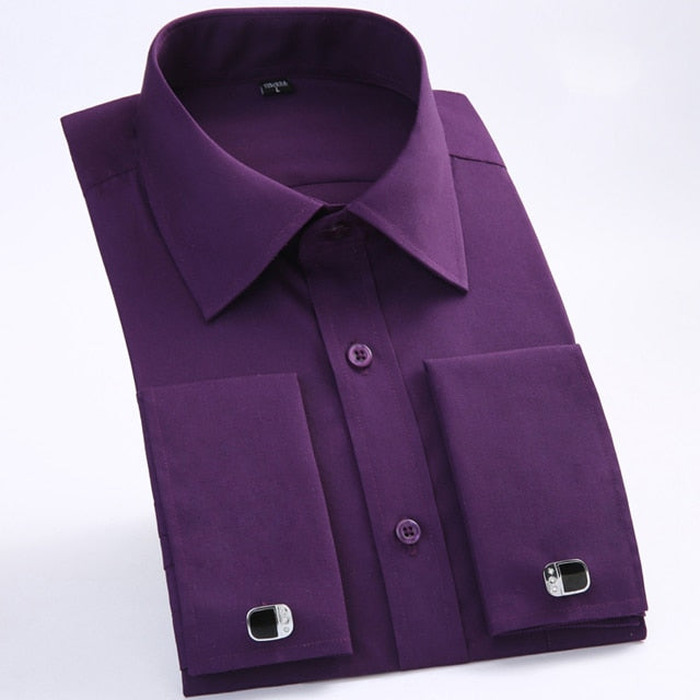 Standard-fit Long Sleeve Wedding Shirts (cufflink Included) - Shirts