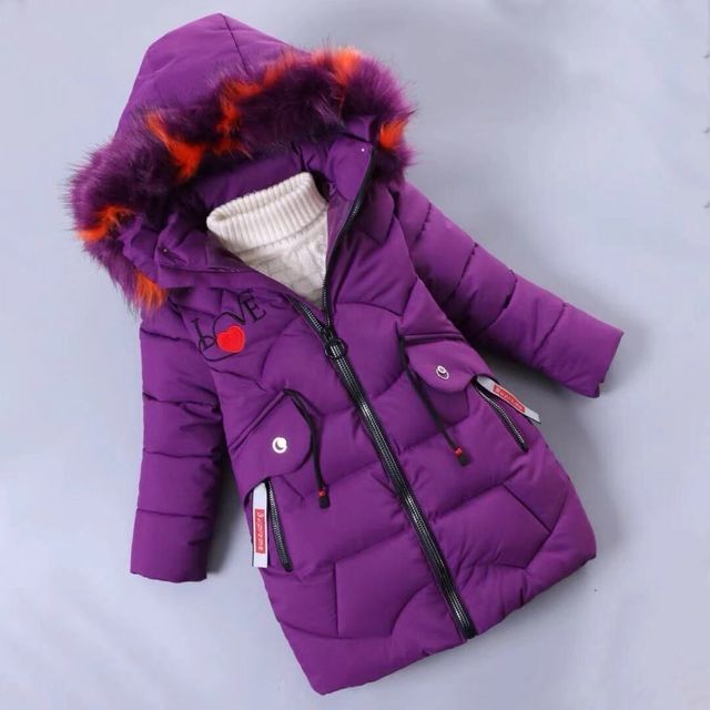 Hooded Winter Padded Jacket For Girls