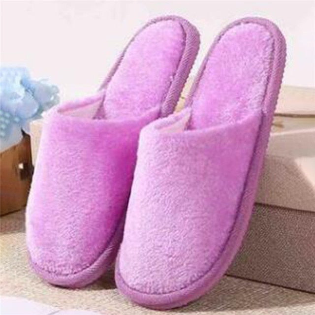 Home Slippers Indoor Bedroom Light Eva Cotton Slipper Furry Plush Shoes