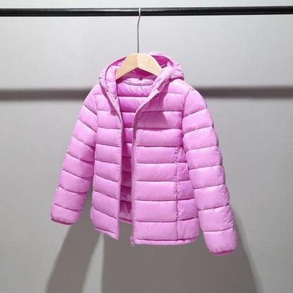 Cotton-padded Hooded Winter Down Jackets for Boys