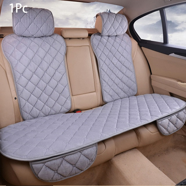 Plush Car Seat Cover Set Universal