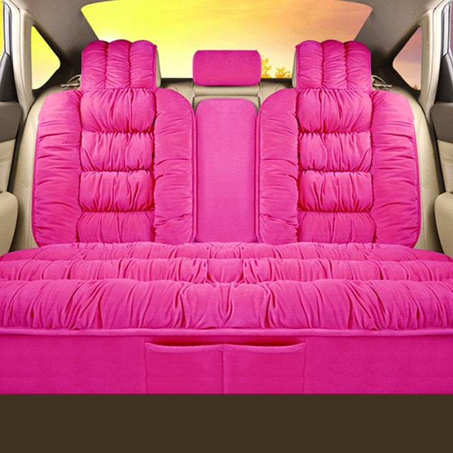 Winter Thicken Warm Plush Car Seat Cover Universal