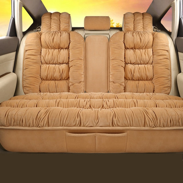 Winter Thicken Warm Plush Car Seat Cover Universal