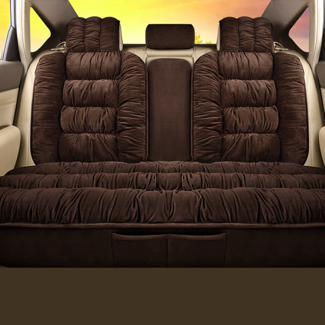 Winter Thicken Warm Plush Car Seat Cover Universal