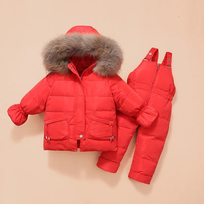 Warm Down Jacket Winter Children Clothing Set Baby Boy