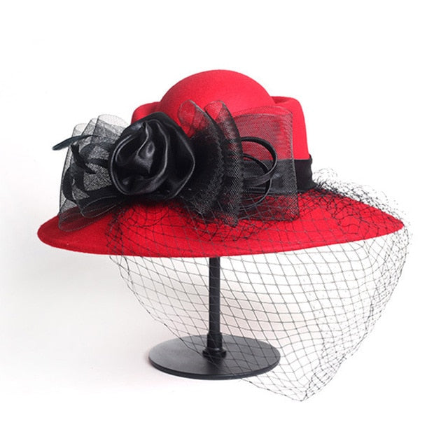 Women Fascinators Wide Brim Cocktail Hat