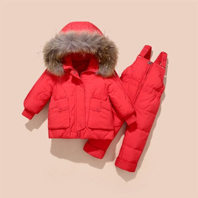 Warm Down Jacket Winter Children Clothing Set Baby Boy