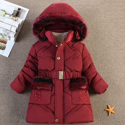 Hooded Winter Padded Jacket For Girls