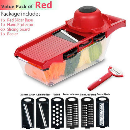 Multi Slicer Peeler Carrot Fruit 6 In 1 Gadgets Vegetable Cutting Tools