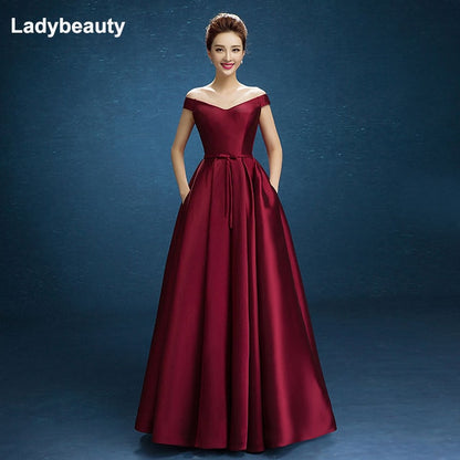 Red Party Prom - Ball Bridal Evening Dress - Azahshopping