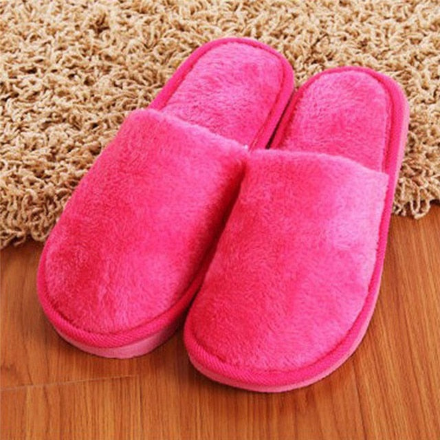 Home Slippers Indoor Bedroom Light Eva Cotton Slipper Furry Plush Shoes