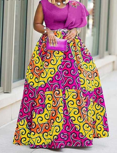 Printed Summer Maxi Dress