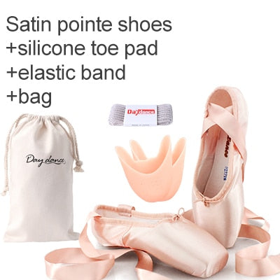 Sales Satin Ballet Pointe Shoes Professional Girls Ballerina