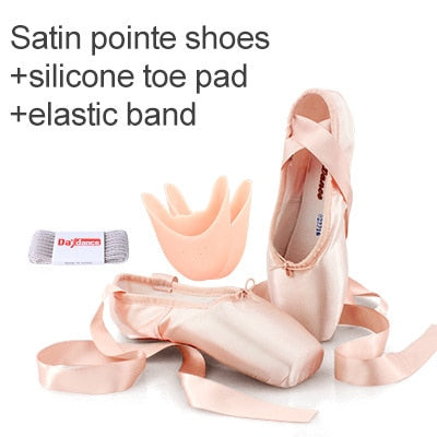 Sales Satin Ballet Pointe Shoes Professional Girls Ballerina