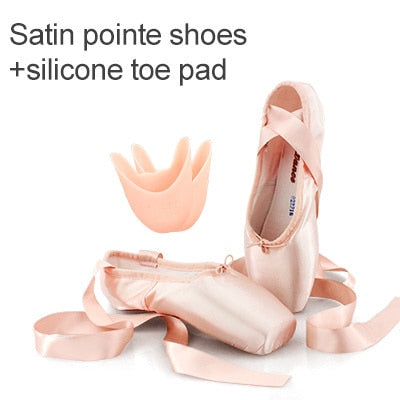 Sales Satin Ballet Pointe Shoes Professional Girls Ballerina