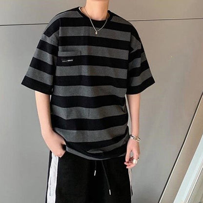 High Street Stripe T-shirt Long Sleeves Vintage