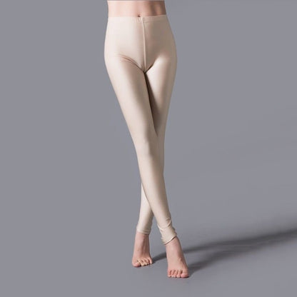 Shinny Elasticity Solid Color Leggings - Azahshopping