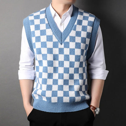 Pullover V Neck Sweater Vest