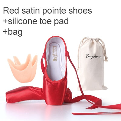 Sales Satin Ballet Pointe Shoes Professional Girls Ballerina