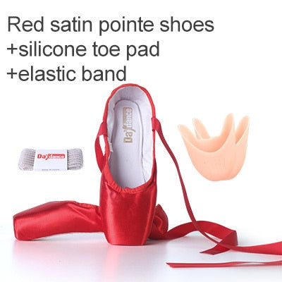 Sales Satin Ballet Pointe Shoes Professional Girls Ballerina