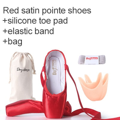 Sales Satin Ballet Pointe Shoes Professional Girls Ballerina