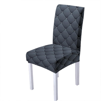 Geometric Spandex Chair Cover For Dining Room 3d Crystal Chairs Covers