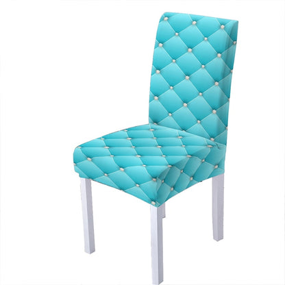 Geometric Spandex Chair Cover For Dining Room 3d Crystal Chairs Covers