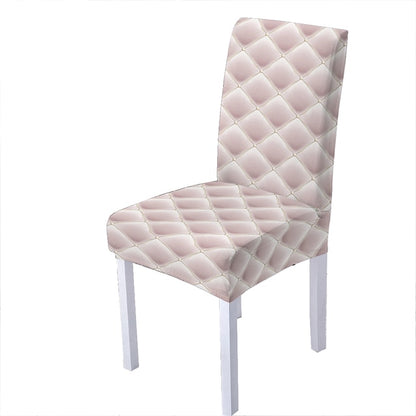 Geometric Spandex Chair Cover For Dining Room 3d Crystal Chairs Covers