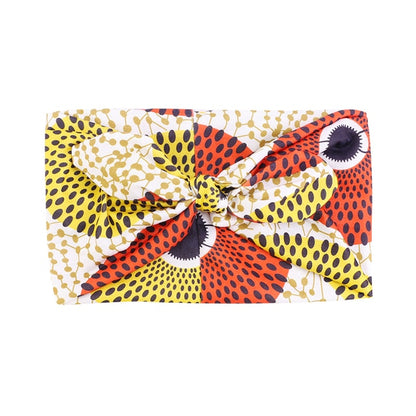 African Print Stretch Bandana Head Wrap
