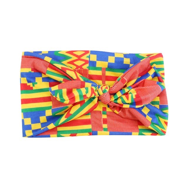 African Print Stretch Bandana Head Wrap