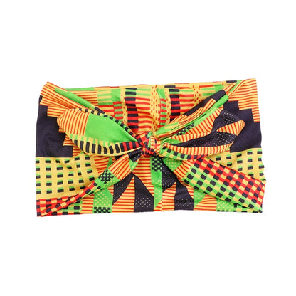 African Print Stretch Bandana Head Wrap