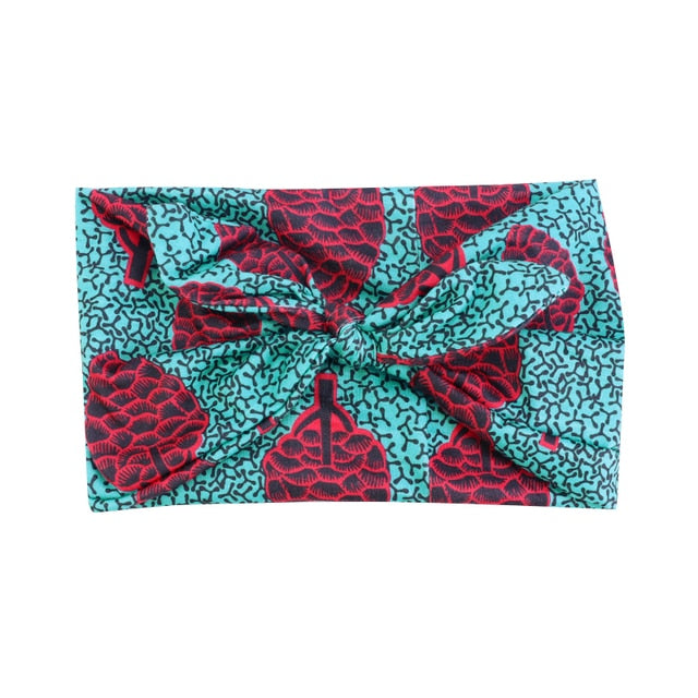African Print Stretch Bandana Head Wrap