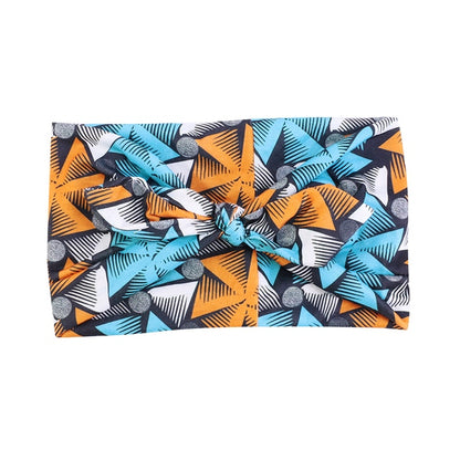 African Print Stretch Bandana Head Wrap