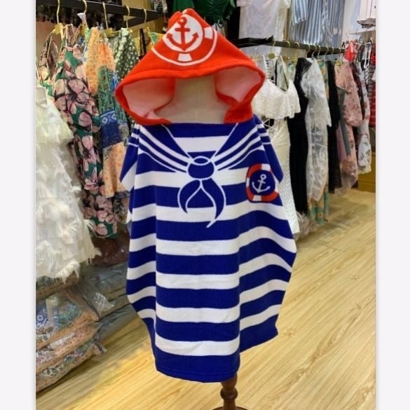 Hooded Cloak Infant Bathrob Baby Bath Towel