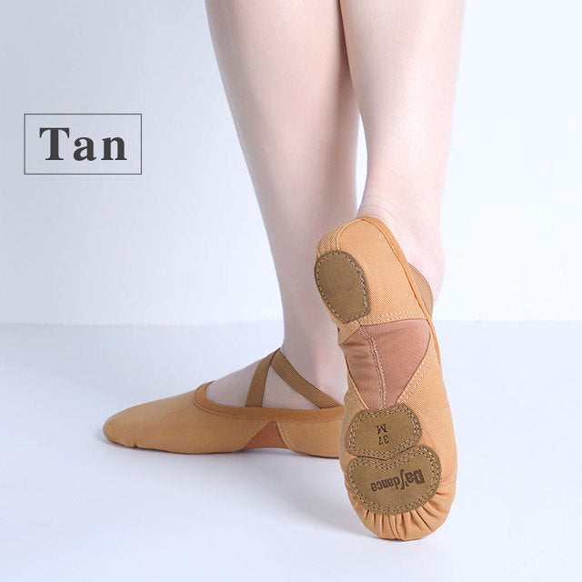 Professional Ballet Shoes Soft Three Split Sole Ballerina Dance Shoes