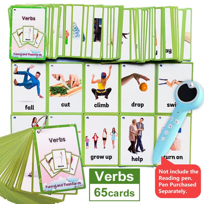 Kids Montessori Baby Learn English Word Card Flashcards Cognitive Educational Toys