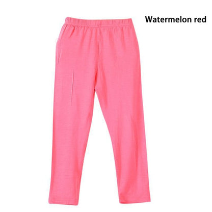 Soft Elastic Modal Cotton Kids Leggings Candy Color