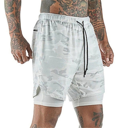 Double pocket Sport Shorts Men Sportswear