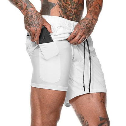 Double pocket Sport Shorts Men Sportswear