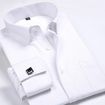 Standard-fit Long Sleeve Wedding Shirts (cufflink Included) - Shirts