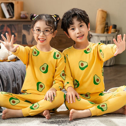 Sleepwear Teen Pajama Cotton Pyjamas Sets For Kids 6 8 10 12 14 Years