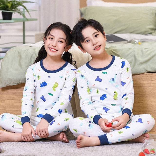 Sleepwear Teen Pajama Cotton Pyjamas Sets For Kids 6 8 10 12 14 Years