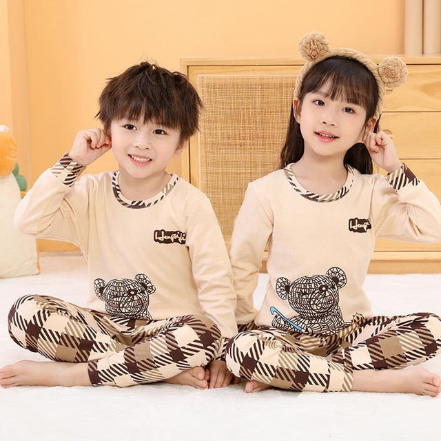 Sleepwear Teen Pajama Cotton Pyjamas Sets For Kids 6 8 10 12 14 Years