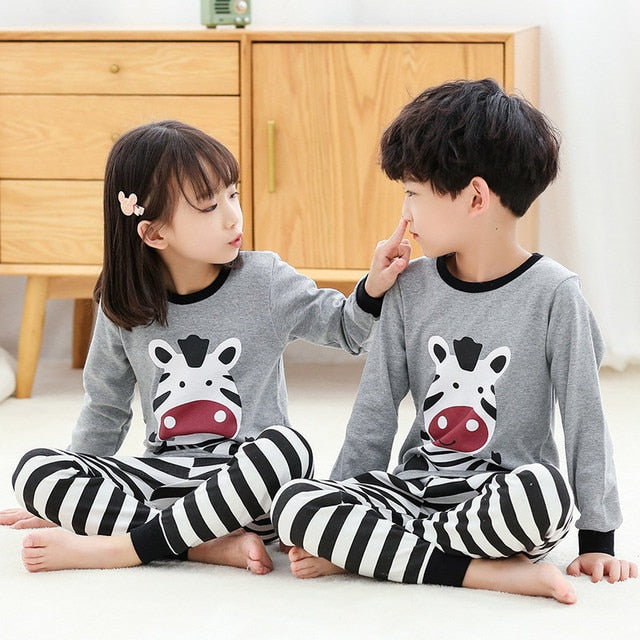 Sleepwear Teen Pajama Cotton Pyjamas Sets For Kids 6 8 10 12 14 Years