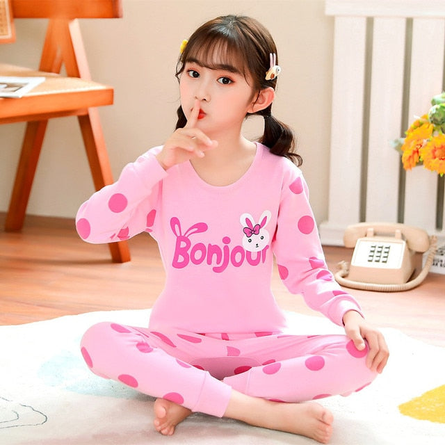 Sleepwear Teen Pajama Cotton Pyjamas Sets For Kids 6 8 10 12 14 Years