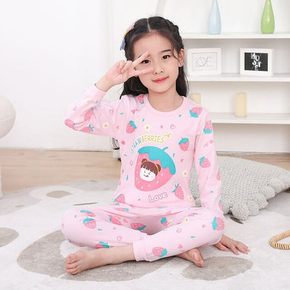 Sleepwear Teen Pajama Cotton Pyjamas Sets For Kids 6 8 10 12 14 Years