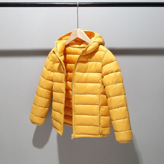 Cotton-padded Hooded Winter Down Jackets for Boys