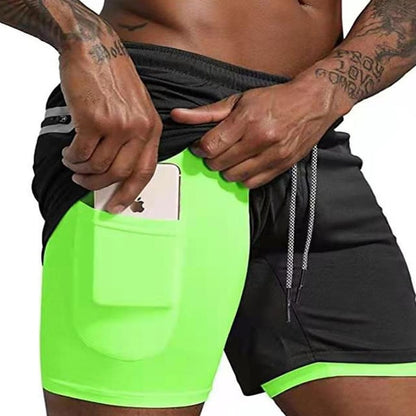 Double pocket Sport Shorts Men Sportswear