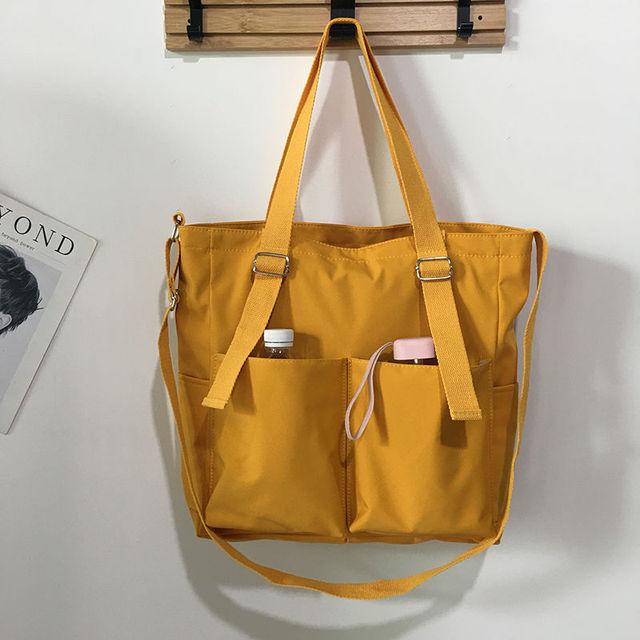 Zipper Handbags Shoulder Waterproof Large Capacity Tote Bags